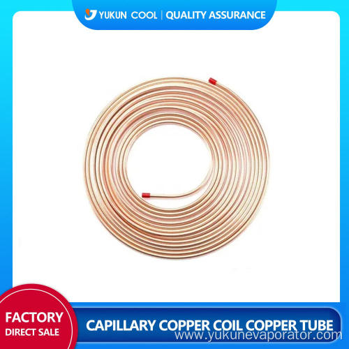 Pancake coil capillary copper coil